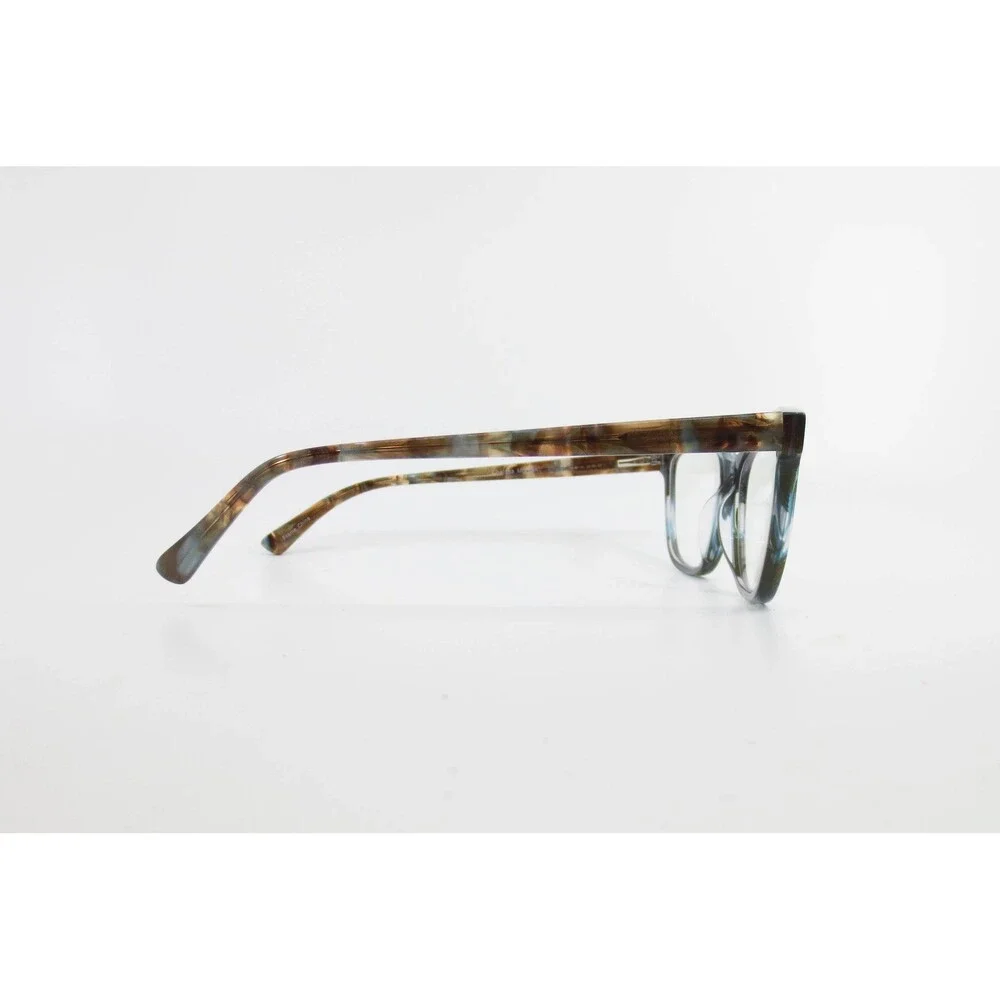 Carla Murphy CM 8007 BL/BR Blue Brown Marbled Cat Eye Eyeglass Frames 55-18-140